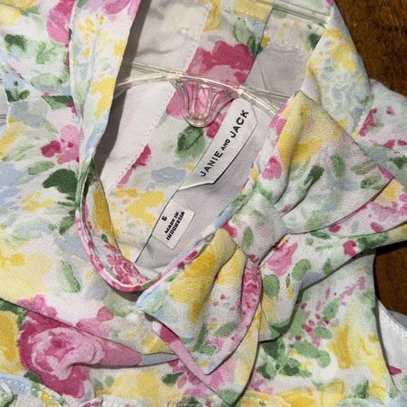 Janie and Jack Girls 6T Multi-Floral Tier Dress - Picture 5 of 9